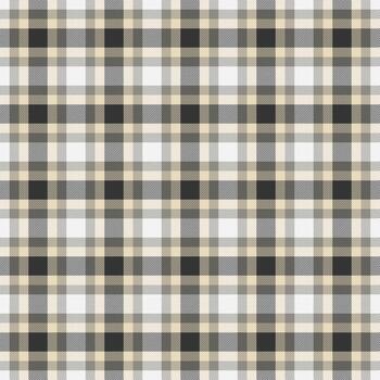 Shabby texture seamless pattern, nostalgic textile check. Page background fabric plaid tartan in light and stone grey colors. vector