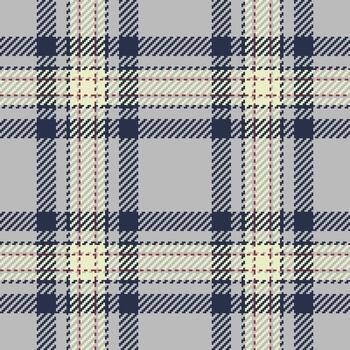 Smooth check seamless, path pattern background plaid. Sixties texture tartan textile fabric in silver and dark colors. vector