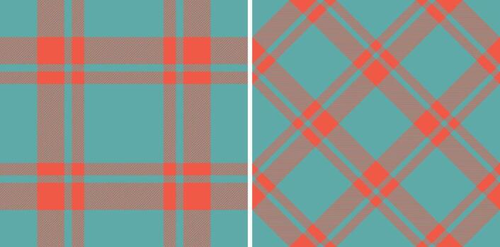Textile fabric seamless of check plaid background with a texture pattern tartan. Set in summer colors of new year celebration ideas. vector