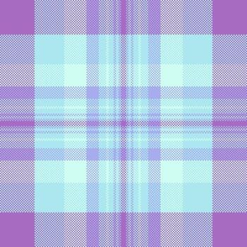 Outfit textile tartan seamless, repeating check background. Heritage pattern plaid texture fabric in light and purple colors. vector