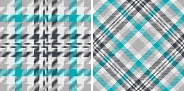 texture background of seamless plaid pattern with a textile check tartan fabric. Set in space colors of new year celebration ideas. vector