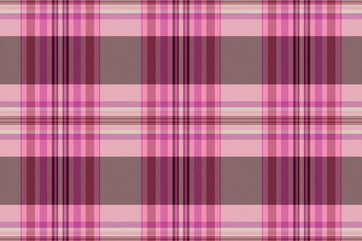 Production texture textile background, chinese new year fabric pattern check. Empty plaid seamless tartan in pink and dark colors. vector