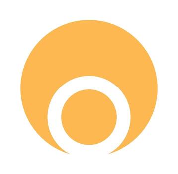 Circle bauhaus element basic form vector