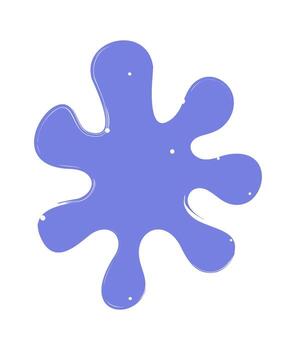 Liquid form element blotch shape vector