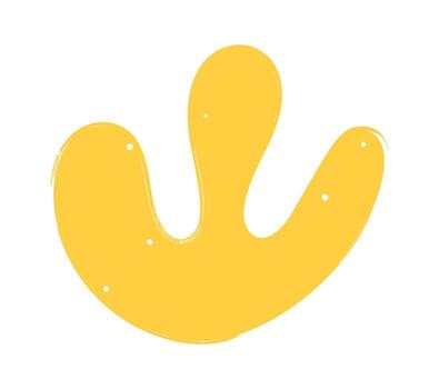 Fluid form grunge groovy element vector