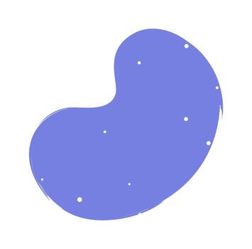 Random liquid blob shape element vector