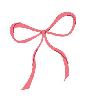 atado cuerda arco diseño elemento vector