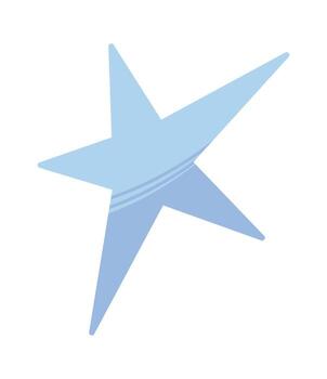 Bright star outer space object vector