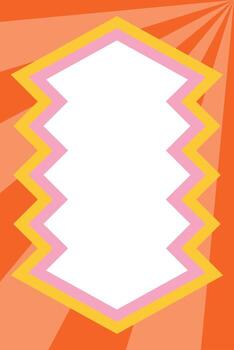 Retro banner copy space frame vector