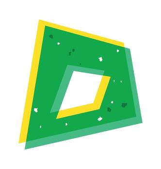 Riso print geometric basic element vector