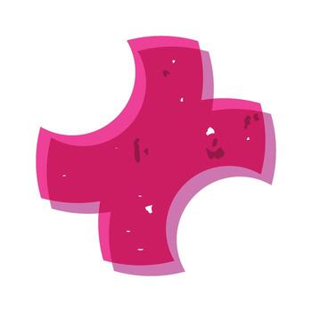 Creative shape aesthetic risograph element vector