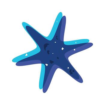 estrella simétrico formar risografía elemento vector