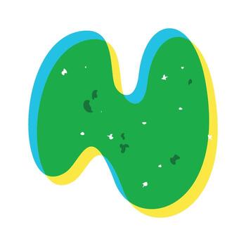 Abstract random fluid risograph element vector