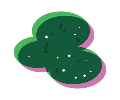 Blob shape simple grunge risograph vector