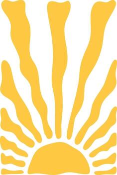 Sun rising shining abstract background vector