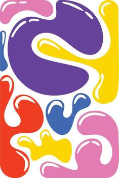 Dynamic wave fluid shape background vector