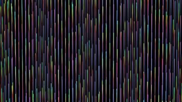 un astratto sfondo con colorato verticale Linee su un' buio fondale video