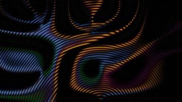 dinámica ola patrones en vibrante colores crear un resumen visual efecto movimiento, lazo 2 video