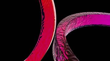 dinâmico abstrato formas com vibrante cores e onda padrões video