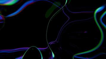 dinamico astratto sfondo con colorato fluido forme e modelli movimento video