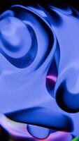 Dynamic abstract shapes in blue tones creating a fluid visual effect motion video