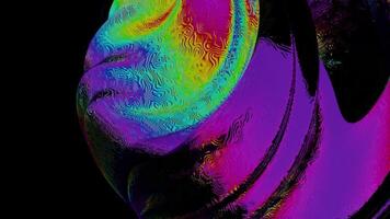 Vibrant abstract swirl with colorful patterns and textures video