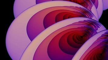Vibrant abstract waves in shades of purple and red, creating a mesmerizing visual effect video