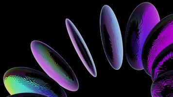 dynamisk färgrik former skapa en fascinerande visuell effekt video