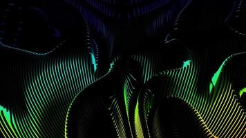 dinámica y vistoso ola patrones en un resumen diseño movimiento video