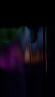 Vibrant abstract light patterns with colorful stripes and gradients motion video