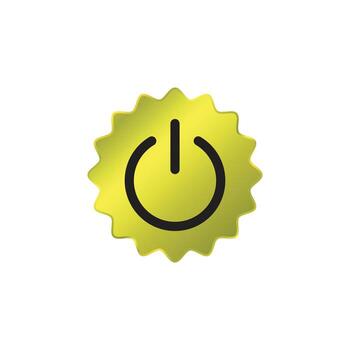 Power button icon on white background vector