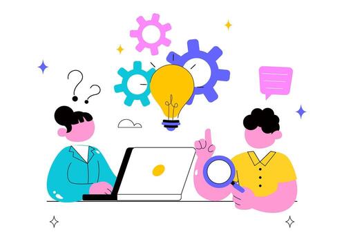 World Logic Day Concept Illustrating Smart Decision, Cognitive Insight, Skillful Analysis, and Mind Ability vector