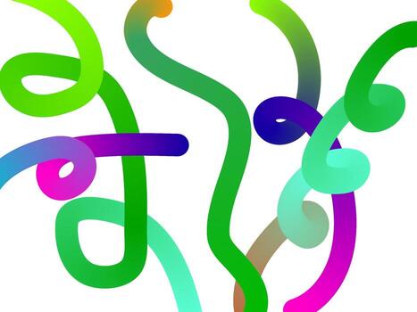 resumen modelo de vistoso, ondulado líneas vector