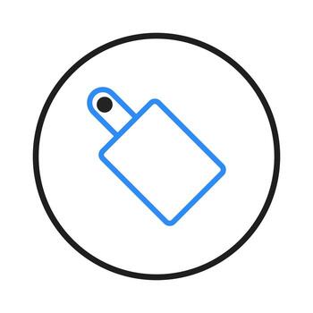 minimalista etiqueta icono diseño dentro un circulo con contrastando color contorno crea visual intriga vector