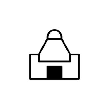 resumen geométrico forma construcción representando un sencillo edificio formar y básico arquitectónico vector