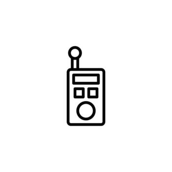 Minimalist line art of communication technology representing connectivity and simplified design vector