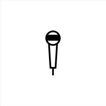 Minimalist microphone design for broadcasting live audio speech music performance communication vector