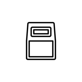 minimalista basura lata icono diseño exhibiendo limpieza y ecológico responsabilidad para residuos vector