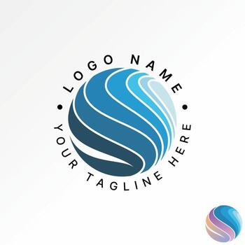 circle world with motif pattern like initial s font timeless ornament vector