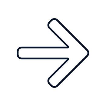 direccional símbolo representando avance o progresión en flujo de trabajo contexto vector