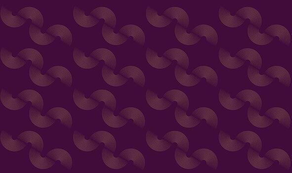 Abstract Geometric Pattern S Shaped Lines Dark Purple Background Repeating Texture Wallpaper Design vector