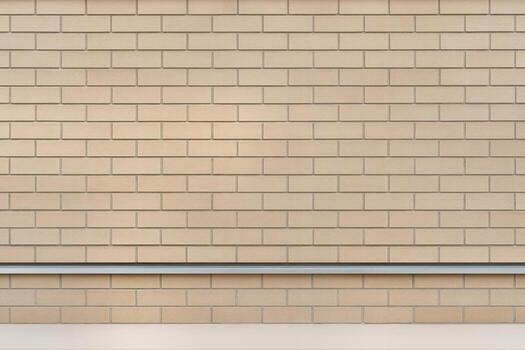 Brick Wall Display Showing Horizontal Patterned Arrangements With Natural Light Indoors Creating A Clean Background For Design Or Architectural Concepts photo