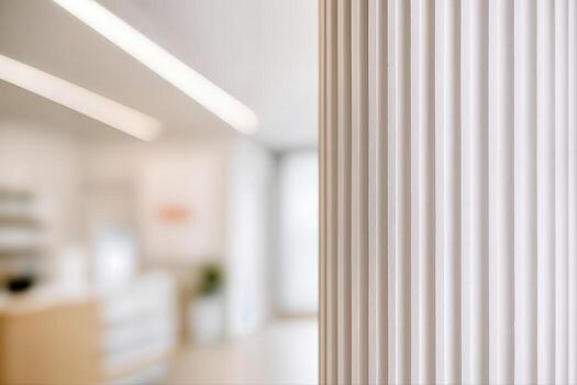 Fluted Column Design In A Modern Indoor Setting With A Soft Focus Background Creating A Minimalist And Elegant Aesthetic photo