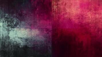 modern grunge snabb rörelse bakgrund med fyra Färg block, abstrakt geometrisk animering terar rosa, röd och blå texturer, idealisk för grafisk design och introduktioner video