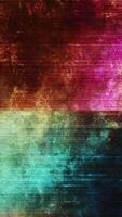 vertikal snabb rörelse grunge bakgrund, dela skärm Färg kontrast animation, röd och blå abstrakt tekniskt fel textur slinga för mobil och social media video