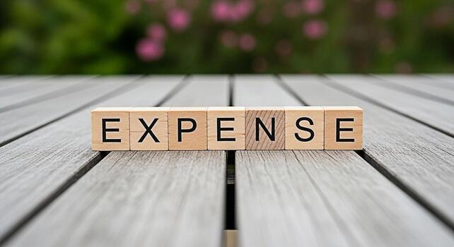 Empty white wooden table in a garden setting showcasing blurred pink flowers and green foliage in the background creating a serene and inviting atmosphere for product placement or display photo
