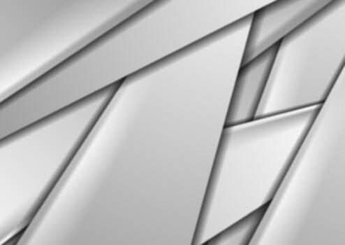 Abstract grey geometric background design vector