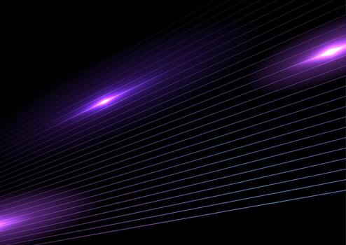Blue violet minimal glowing lines abstract futuristic tech background vector