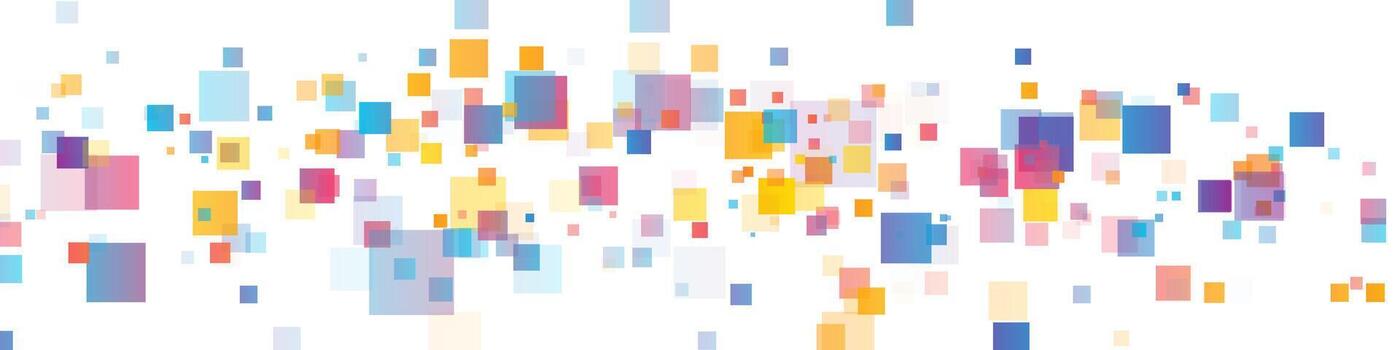Colorful small squares geometric tech abstract background vector
