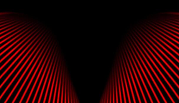 Bright red smooth lines abstract futuristic tech background vector